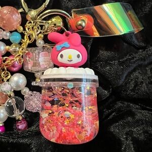 Pink Key & Card Holder